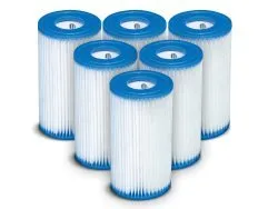 6 x Filtro per set pompa tipo B INTEX 29005.