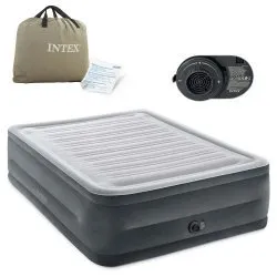 Materasso Gonfiabile 203x152x56cm con Pompa Elettrica Integrata INTEX 64418ND