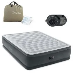 Materasso Gonfiabile 203x152x46cm con Pompa Elettrica Integrata INTEX 64414ND