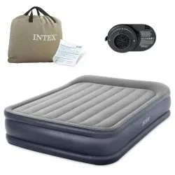 Materasso gonfiabile con pompa elettrica integrata 203x152x42 cm INTEX 64136ND