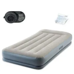 INTEX 64116ND Materasso Gonfiabile Singolo con Pompa Integrata