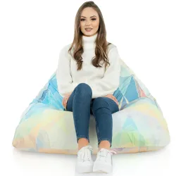 Poltrona Pouf Sacco Seduta XL Bermuda - Tessuto Stampato Premium – vista 40
