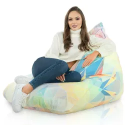Poltrona Pouf Sacco Seduta XL Bermuda - Tessuto Stampato Premium – vista 58