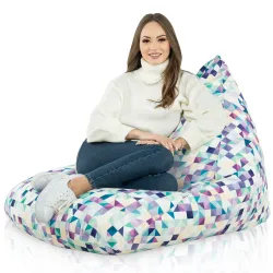 Poltrona Pouf Sacco Seduta XL Bermuda - Tessuto Stampato Premium – vista 41