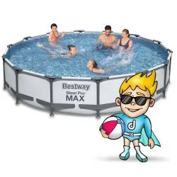 427 x 84 cm set Piscina Fuori Terra 17in1 Bestway 56595.