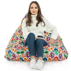 Poltrona Pouf Sacco Seduta XL Bermuda - Tessuto Stampato Premium – vista 45