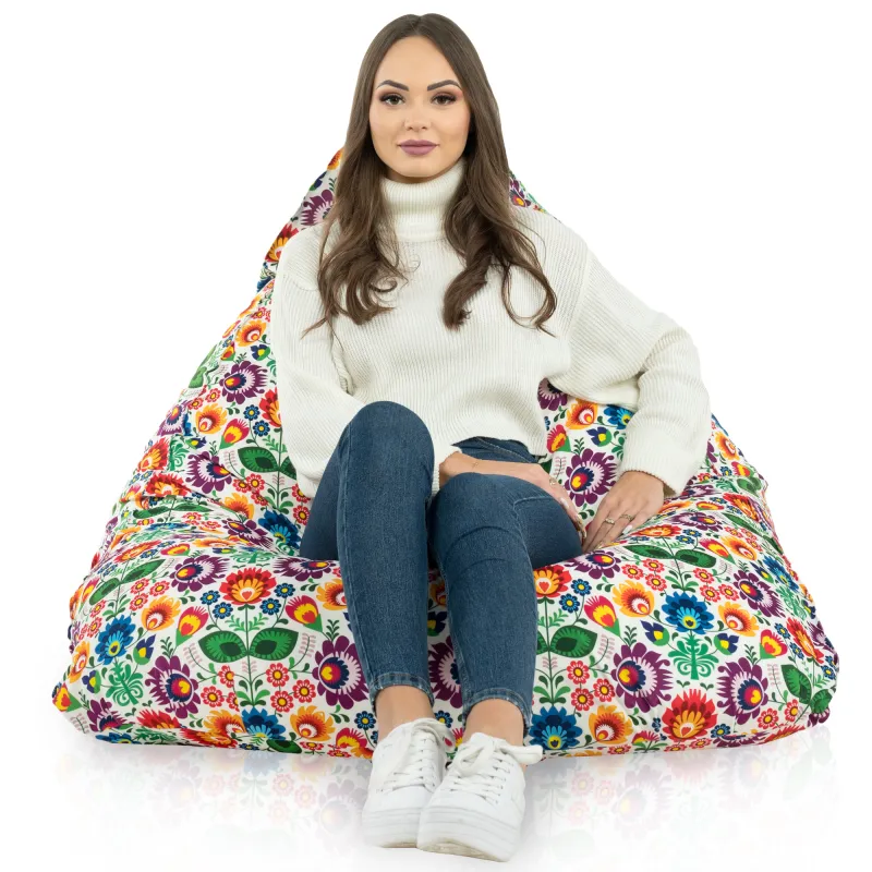 Poltrona Pouf Sacco Seduta XL Bermuda - Tessuto Stampato Premium – vista 45