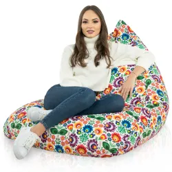 Poltrona Pouf Sacco Seduta XL Bermuda - Tessuto Stampato Premium – vista 61