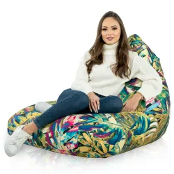 Poltrona Pouf Sacco Seduta XL Bermuda - Tessuto Stampato Premium – vista 46