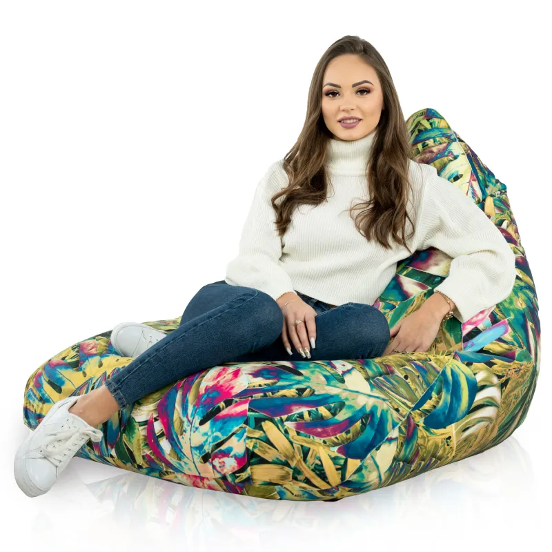 Poltrona Pouf Sacco Seduta XL Bermuda - Tessuto Stampato Premium – vista 46