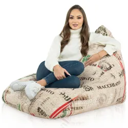 Poltrona Pouf Sacco Seduta XL Bermuda - Tessuto Stampato Premium – vista 49