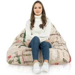 Poltrona Pouf Sacco Seduta XL Bermuda - Tessuto Stampato Premium – vista 65