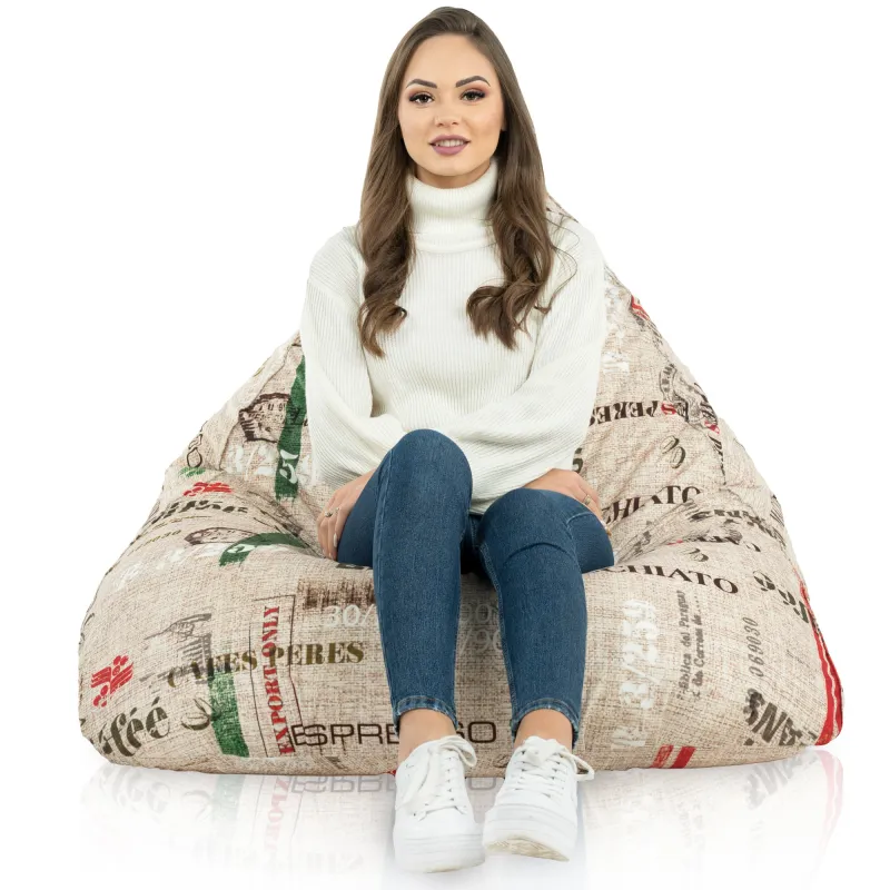 Poltrona Pouf Sacco Seduta XL Bermuda - Tessuto Stampato Premium – vista 65