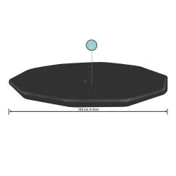 Copertura per Piscina da Esterno Bestway 58249 da 488 cm.