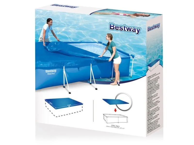 Copertura rettangolare 224 x 154 cm Bestway 58103.