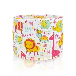Pouf Rotondo Cilindro - Tessuto Stampato Premium