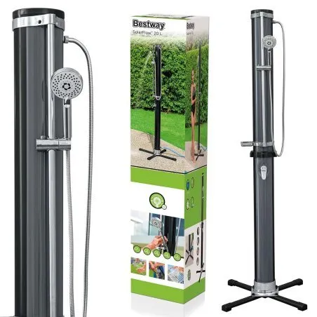 Doccia solare Bestway 58696 con riscaldamento dell'acqua, accessori per esterni