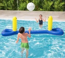 Set da pallavolo galleggiante per piscina 252 x 64 cm Bestway 52133.