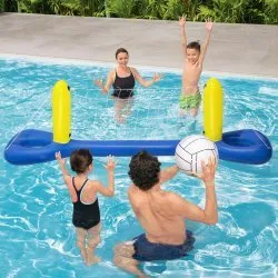 Set da pallavolo galleggiante per piscina 252 x 64 cm Bestway 52133.