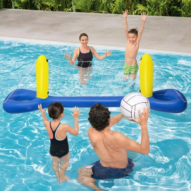 Set da pallavolo galleggiante per piscina 252 x 64 cm Bestway 52133.