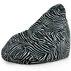 Poltrona Pouf Sacco a Pera XXL Drop - Tessuto Stampato Premium