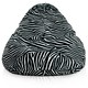 Pouf Poltrona Seduta Sacco XXL Zebrato