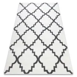 Tappeto SKETCH - F343 crema/grigio marocco trifoglio trellis
