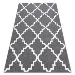 Tappeto SKETCH - F343 grigio/bianco marocco trifoglio trellis
