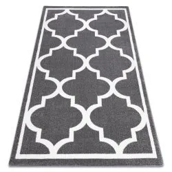 Tappeto SKETCH - F730 grigio/bianco marocco trifoglio trellis