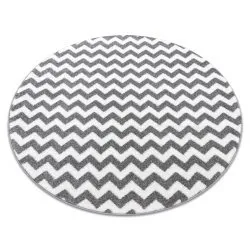 Tappeto SKETCH cerchio - F561 grigio/bianco - Zigzag
