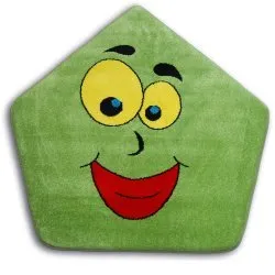 Tappeto PAINT pentagono - 1553 verde