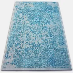 Tappeto Vintage 22208/054 turchese / crema rosetta classica