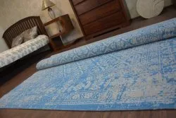 Dywan Vintage Kwiaty 22209/543 niebieski