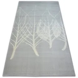 Tappeto SCANDI 18281/652 - FOGLIE grigio crema