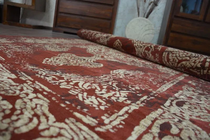 Dywan DROP JASMINE 456 Rust/D.beige