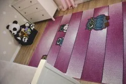 Tappeto Bambini Gufi rosa C412