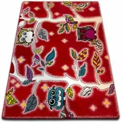 Tappeto Bambini Bosco rosso C427