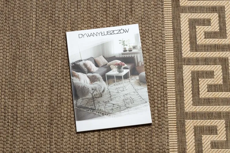TAPPETO DI SPAGO SISAL FLOORLUX 20014 coffe / mais