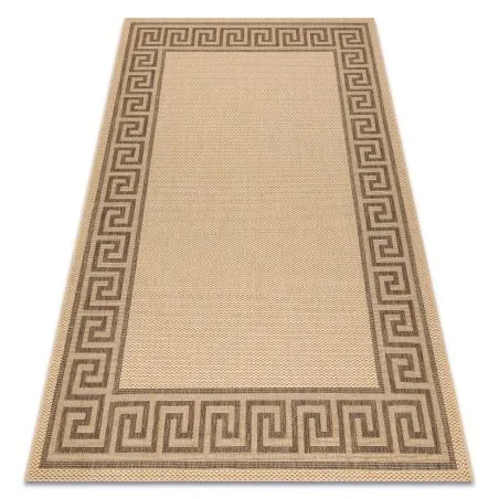 TAPPETO DI SPAGO SISAL FLOORLUX 20014 mais / caffè