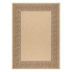 TAPPETO DI SPAGO SISAL FLOORLUX 20014 mais / caffè