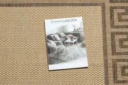 TAPPETO DI SPAGO SISAL FLOORLUX 20014 mais / caffè