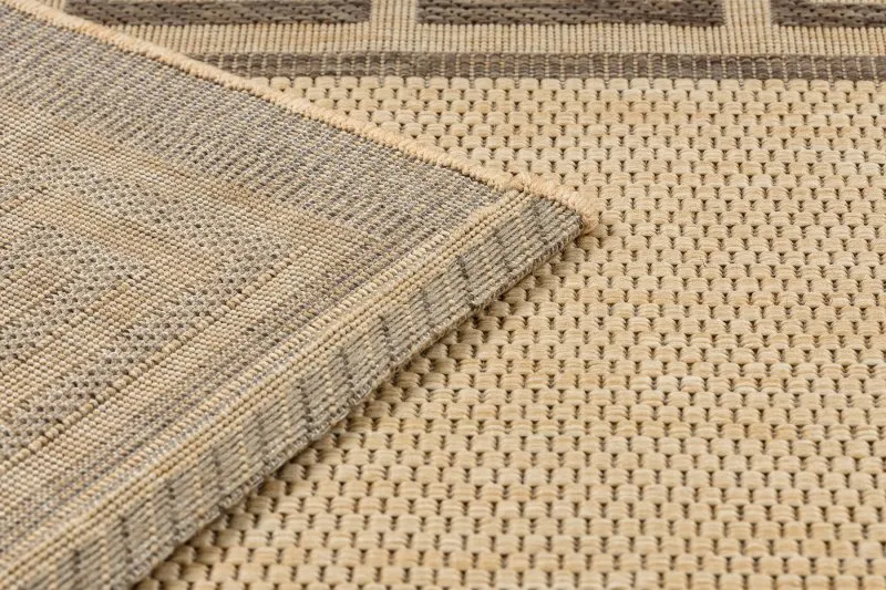 TAPPETO DI SPAGO SISAL FLOORLUX 20014 mais / caffè