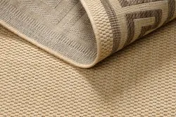 TAPPETO DI SPAGO SISAL FLOORLUX 20014 mais / caffè