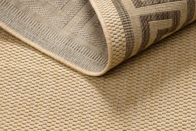 TAPPETO DI SPAGO SISAL FLOORLUX 20014 mais / caffè