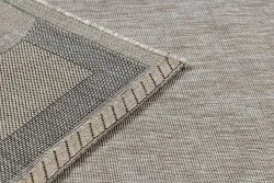 TAPPETO DI SPAGO SISAL FLOORLUX 20078 argento / nero