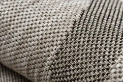 TAPPETO DI SPAGO SISAL FLOORLUX 20078 argento / nero