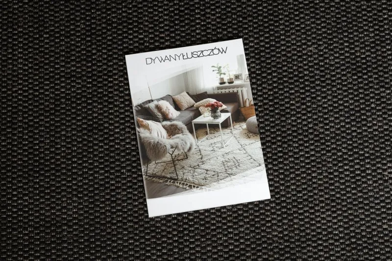 TAPPETO DI SPAGO SISAL FLOORLUX 20195 NERO / argento