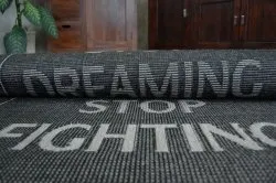 TAPPETO DI SPAGO SISAL FLOORLUX 20275 YOLO nero / argento