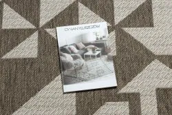 DYWAN SZNURKOWY SIZAL FLOORLUX 20489 champagne / taupe TRÓJKĄTY