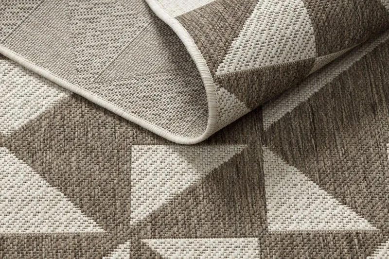 DYWAN SZNURKOWY SIZAL FLOORLUX 20489 champagne / taupe TRÓJKĄTY